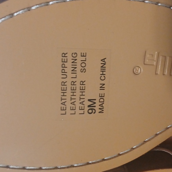 NWOT GEE' WAWA Brown Leather Women's Sandals, SZ 9, NEW 100% LEATHER No Box - Picture 7 of 8